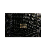 Dolce & Gabbana Elegant Black Leather Logo Plaque Holder Catalogue Case SMY10622