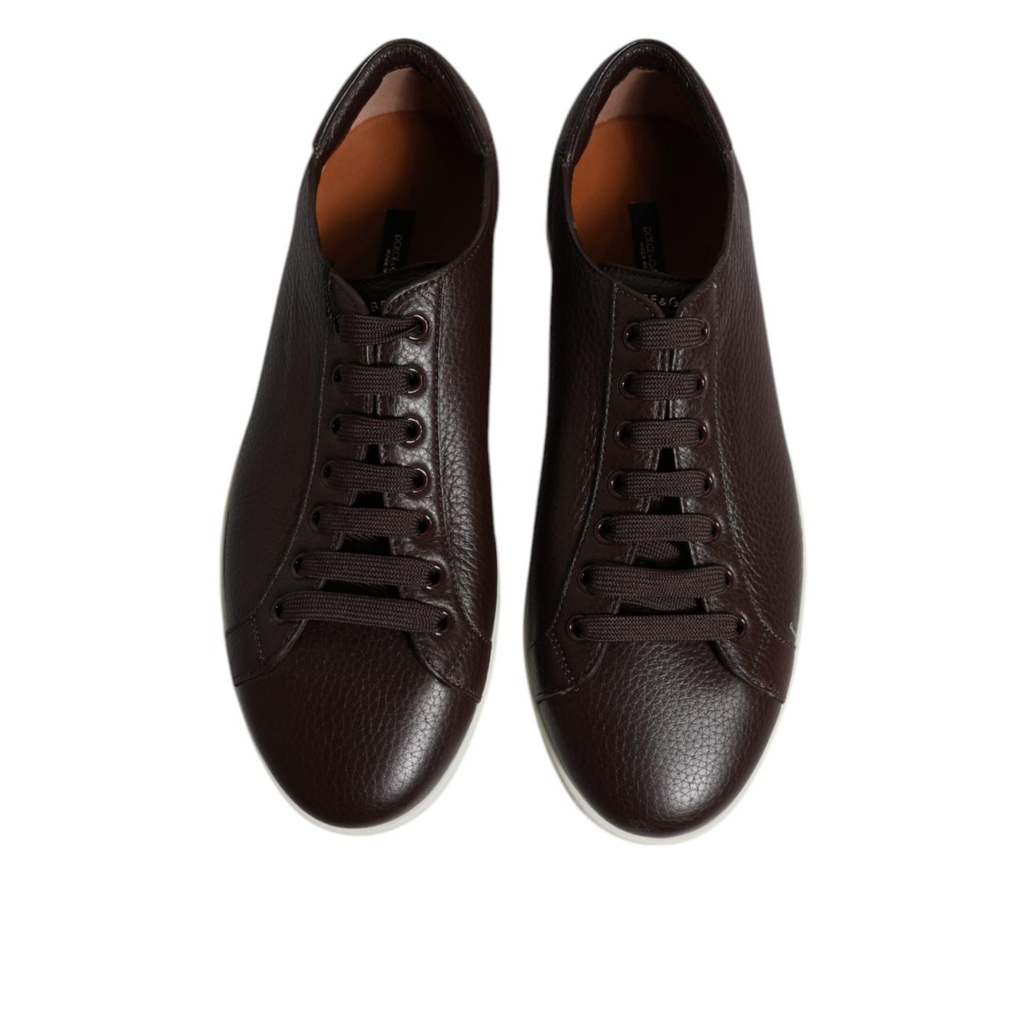 Dolce & Gabbana Brown Low Top Men Saint Tropez Sneakers Shoes MV6798#2-41