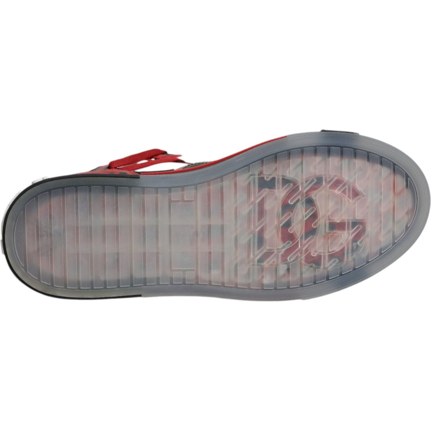 Dolce & Gabbana Multicolor Leather High Top Sneakers Shoes