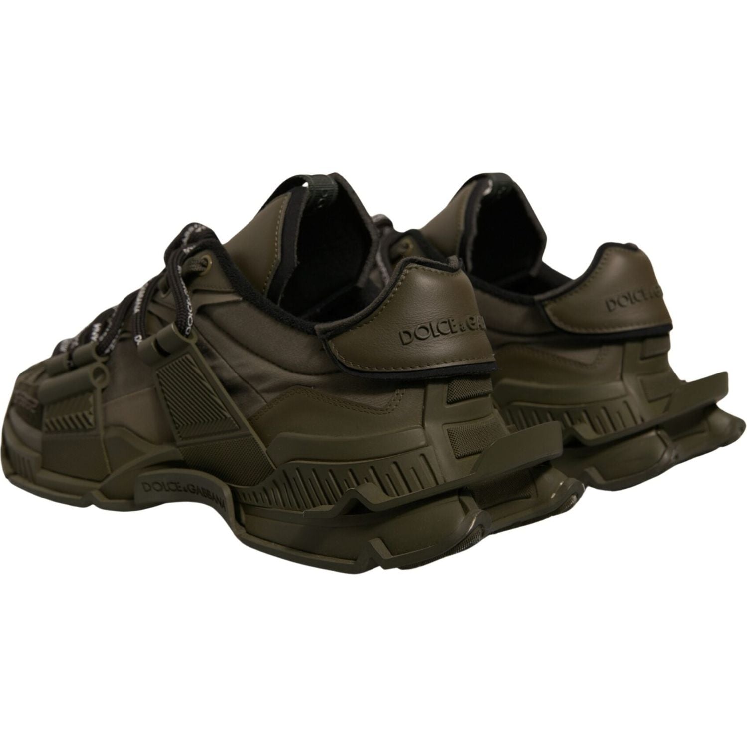 Dolce & Gabbana Military Green Space Low Top Sneakers Shoes