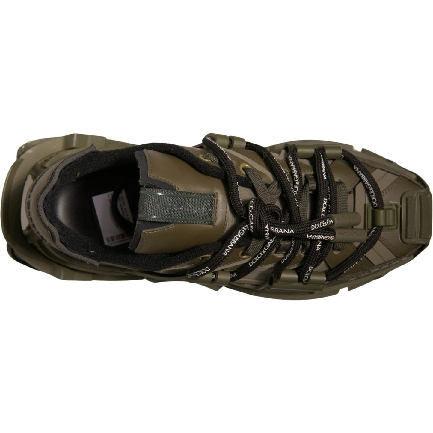 Dolce & Gabbana Military Green Space Low Top Sneakers Shoes