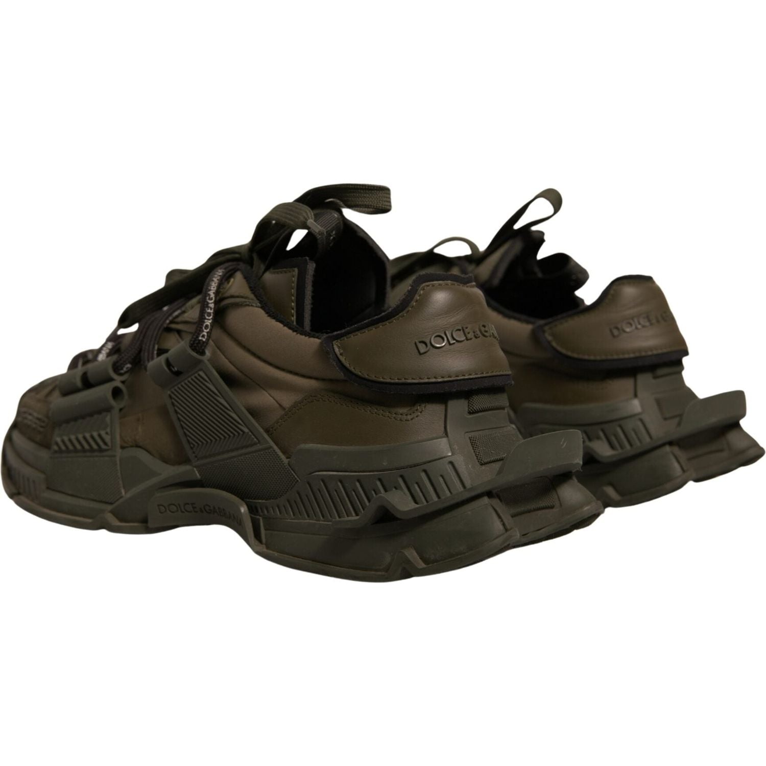 Dolce & Gabbana Military Green Space Low Top Sneakers Shoes