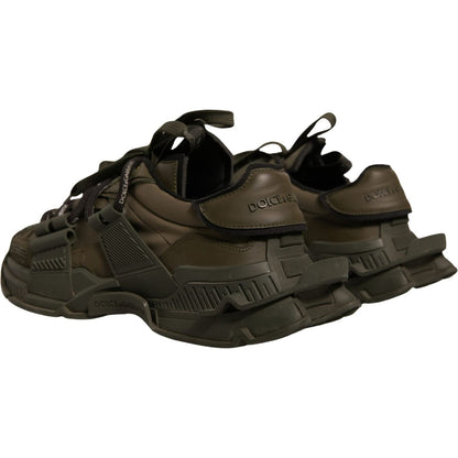 Dolce & Gabbana Military Green Space Low Top Sneakers Shoes
