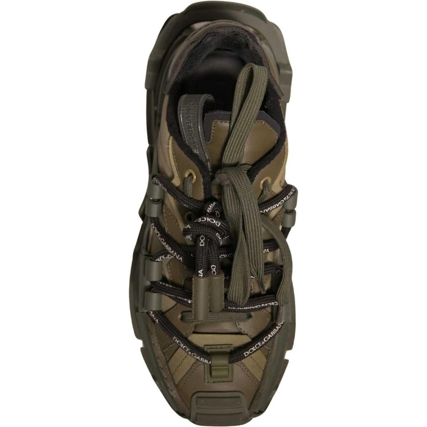 Dolce & Gabbana Military Green Space Low Top Sneakers Shoes