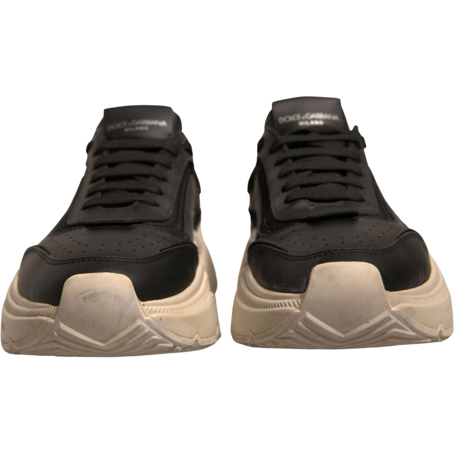 Dolce & Gabbana Black White Daymaster Low Top Sneakers Shoes