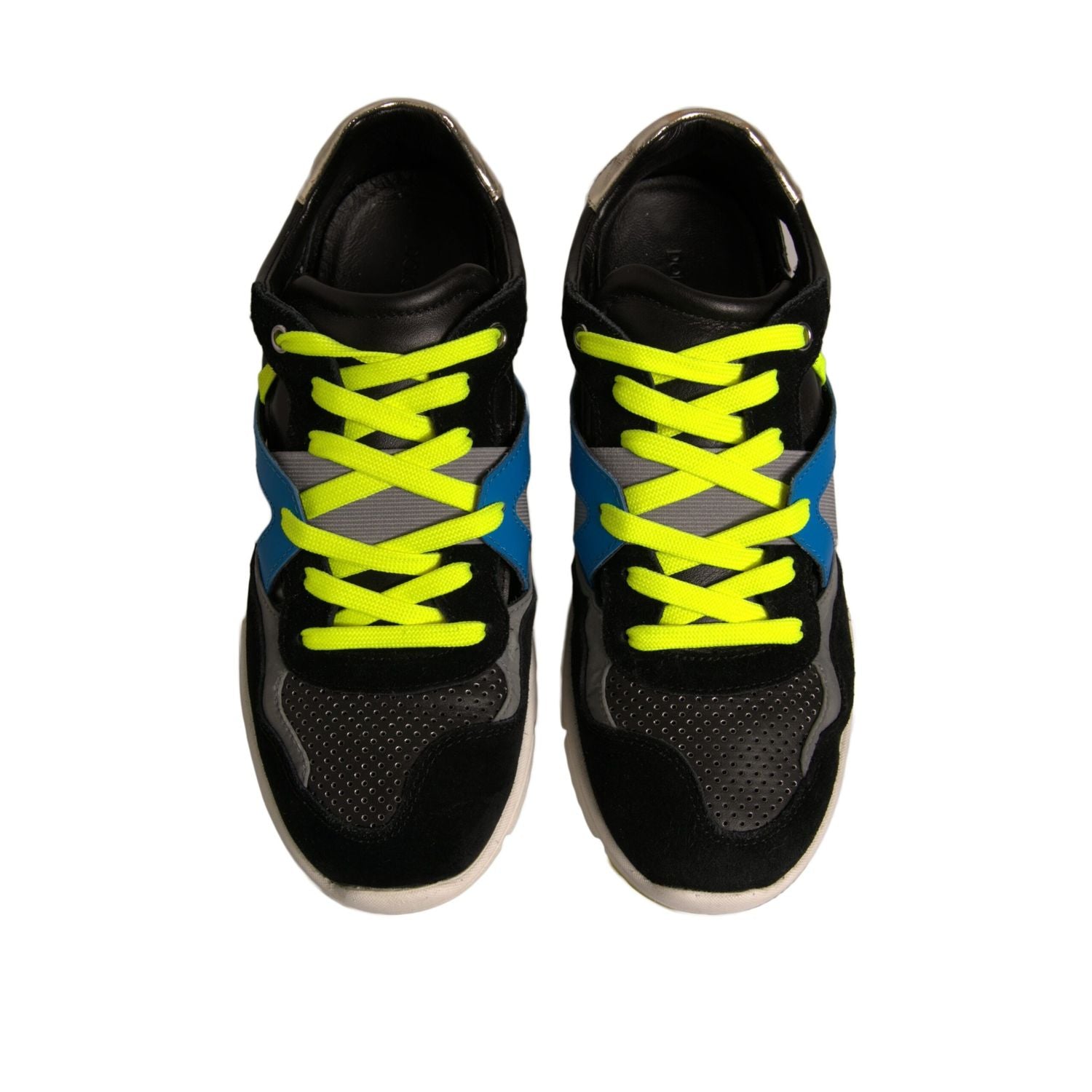 Dolce & Gabbana Multicolor Suede Low Top Sneakers Shoes