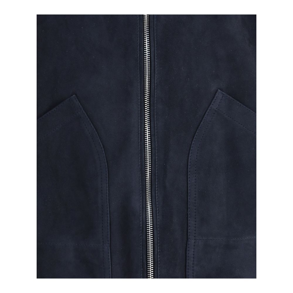 Valstar Blue Calf Leather Bos Taurus Shell Jacket