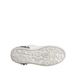 Dolce & Gabbana White Sequined Crystal Low Top Sneakers Shoes LA12308-35