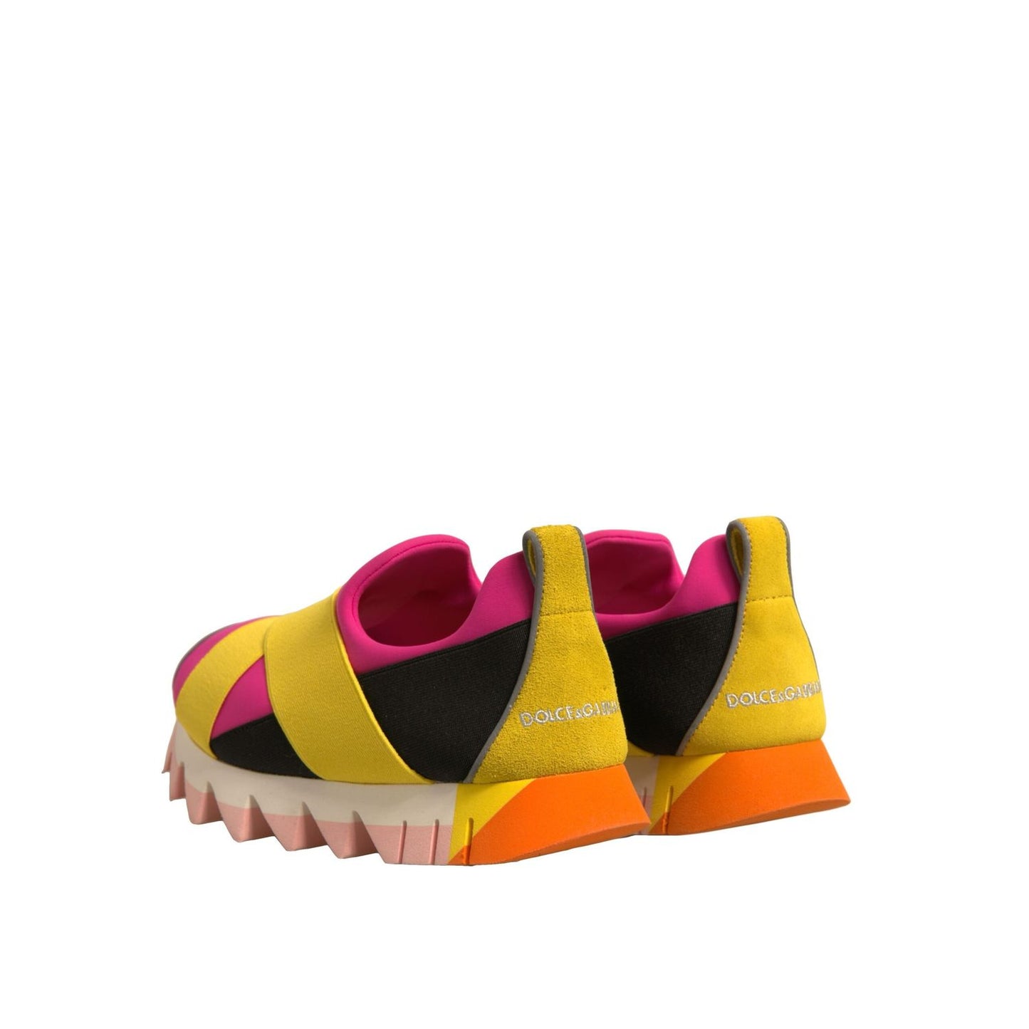 Dolce & Gabbana Multicolor Neoprene Elastic Ibiza Sneakers Shoes LA12323-37