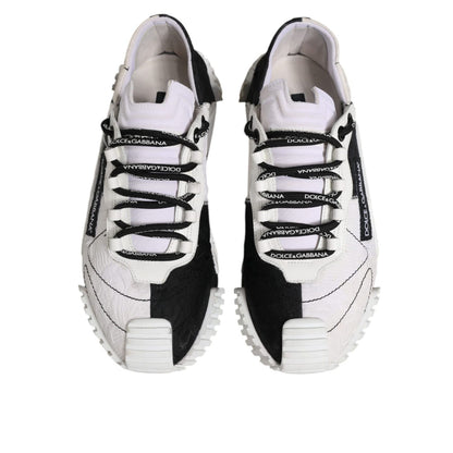 Dolce & Gabbana White Black NS1 Low Top Sneakers Shoes