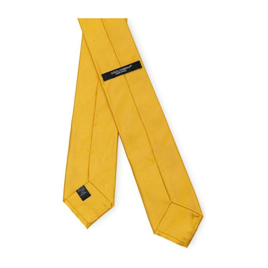 Dolce & Gabbana Gold Silk Ties & Bowty DO&-8239659-8 CM