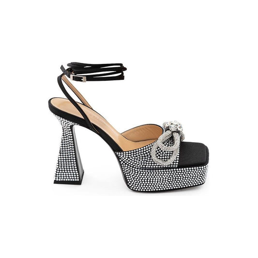 MACH & MACH Chic Black Leather Platforms for Elevated Style MA-4084676-EU38/US8