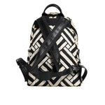 Dolce & Gabbana Black White Nylon Leather Travel Back Pack Bag BAG4061