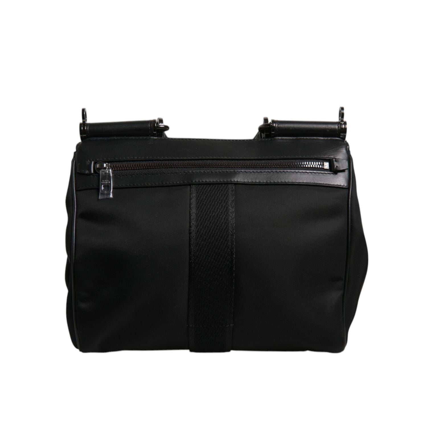 Dolce & Gabbana Brown Leopard Print Lacquard Nylon Sicily Tote Bag