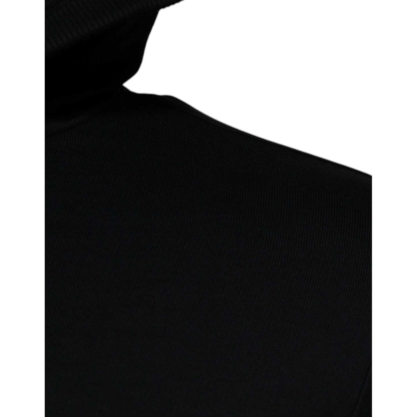 Dolce & Gabbana Black Logo Full Zip Hooded Sweatshirt Sweater