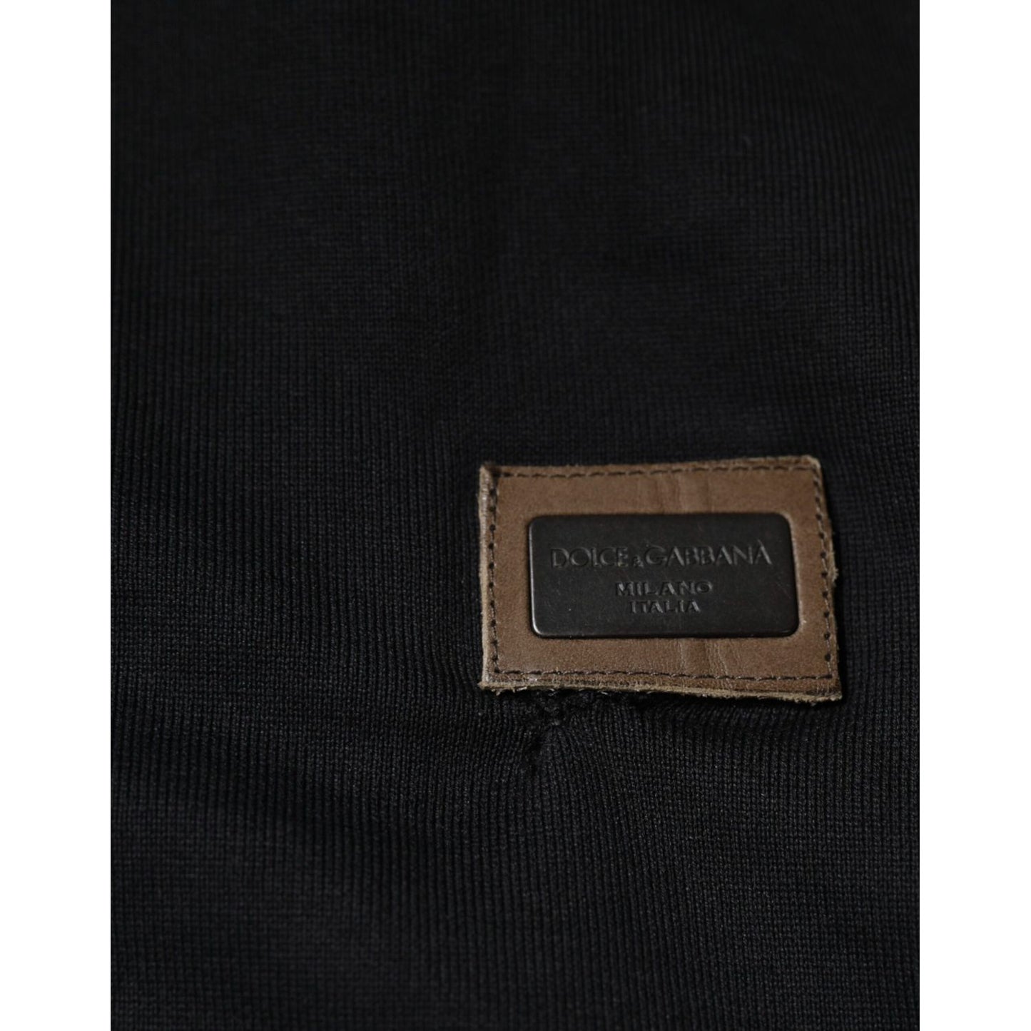 Dolce & Gabbana Black Logo Full Zip Hooded Sweatshirt Sweater TSH87731-44