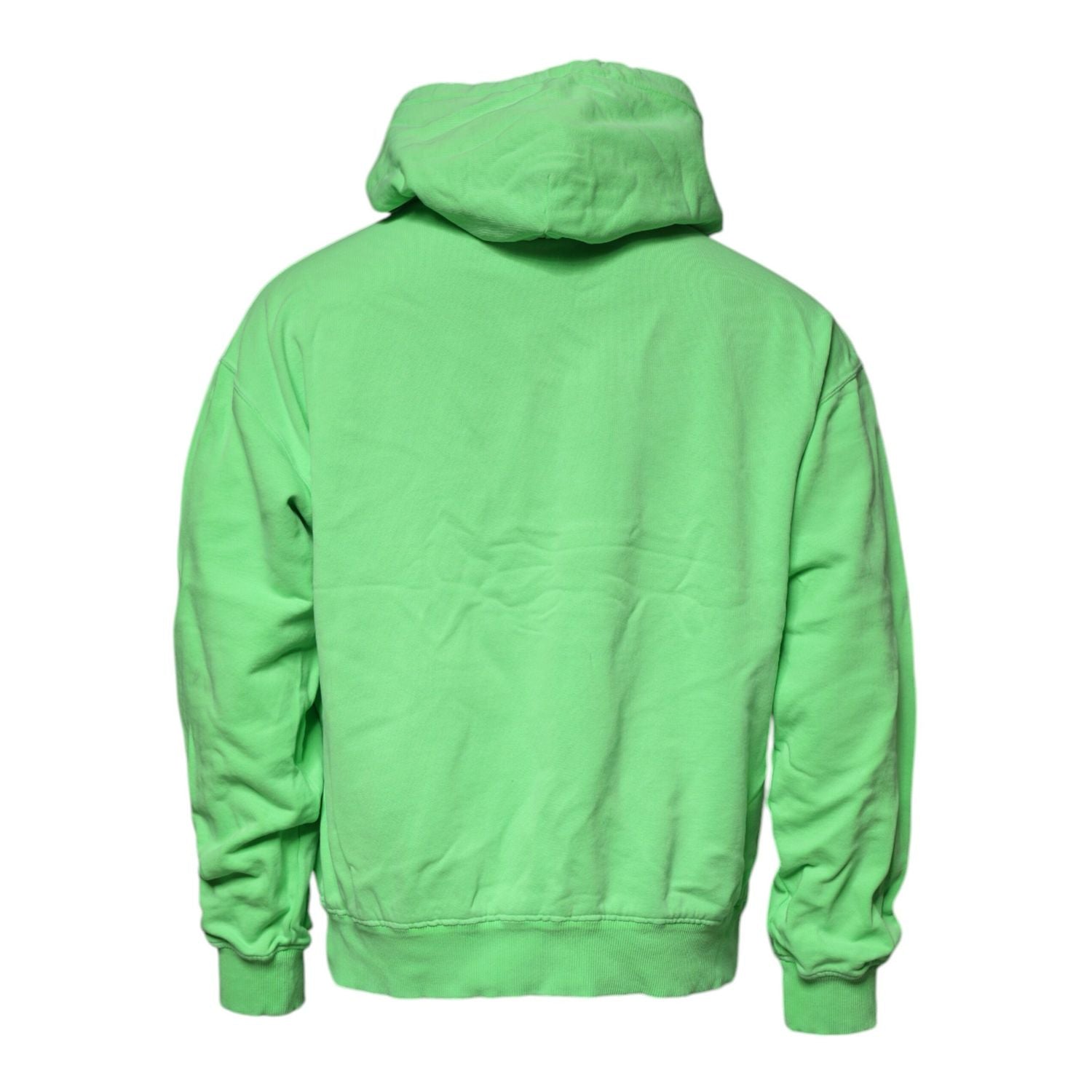 Dolce & Gabbana Green Logo Hooded Pullover Sweatshirt Sweater