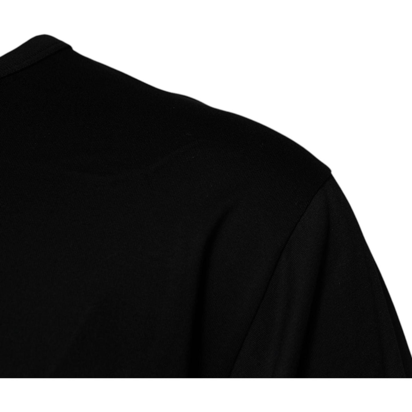 Dolce & Gabbana Black #DGMILLENNIALS Cotton Crew Neck T-shirt