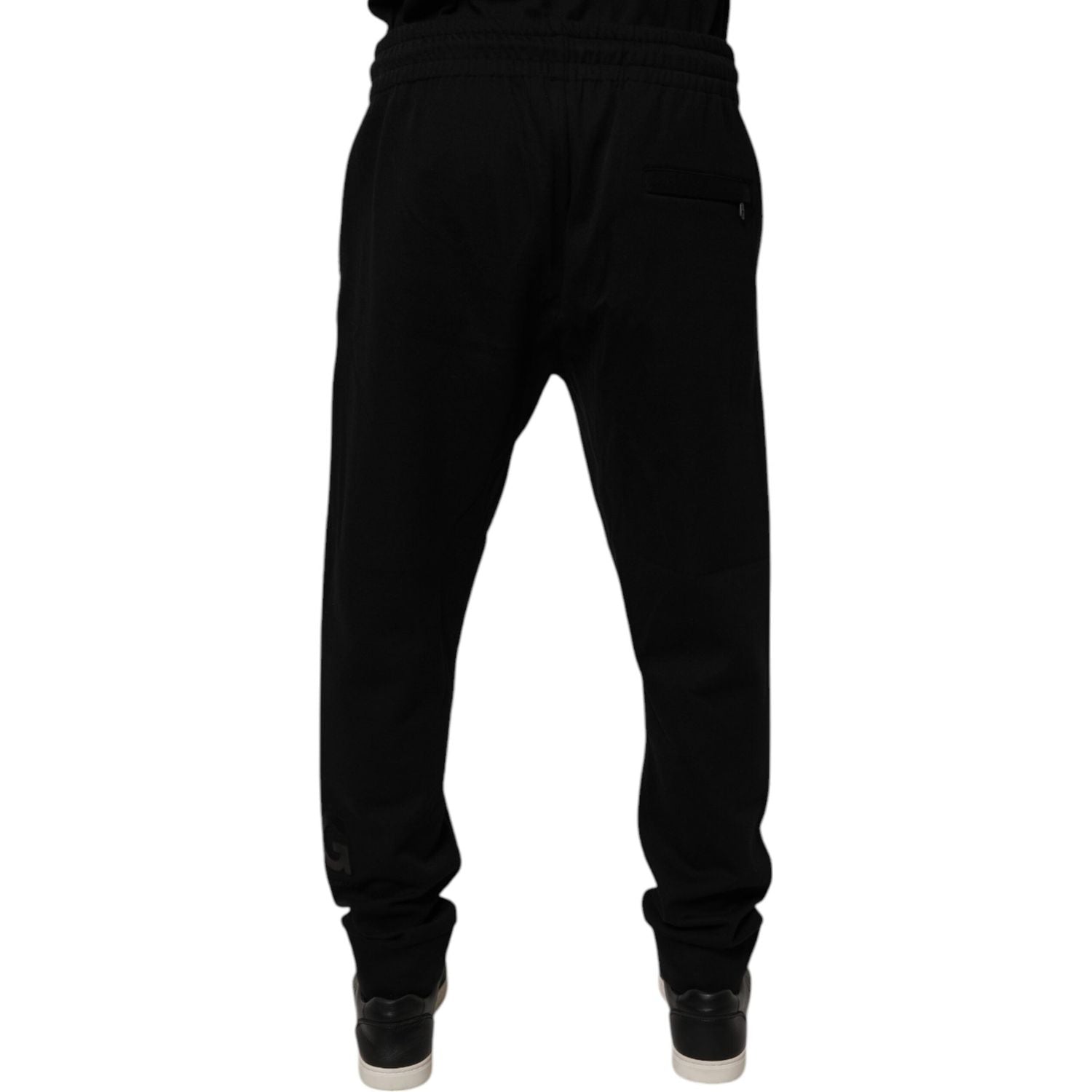 Dolce & Gabbana Black Cotton Jogger Jogging Pants