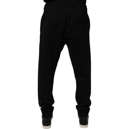Dolce & Gabbana Black Cotton Jogger Jogging Pants