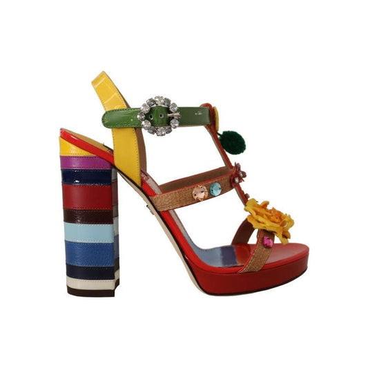 Dolce & Gabbana Multicolor Cotton Sandal