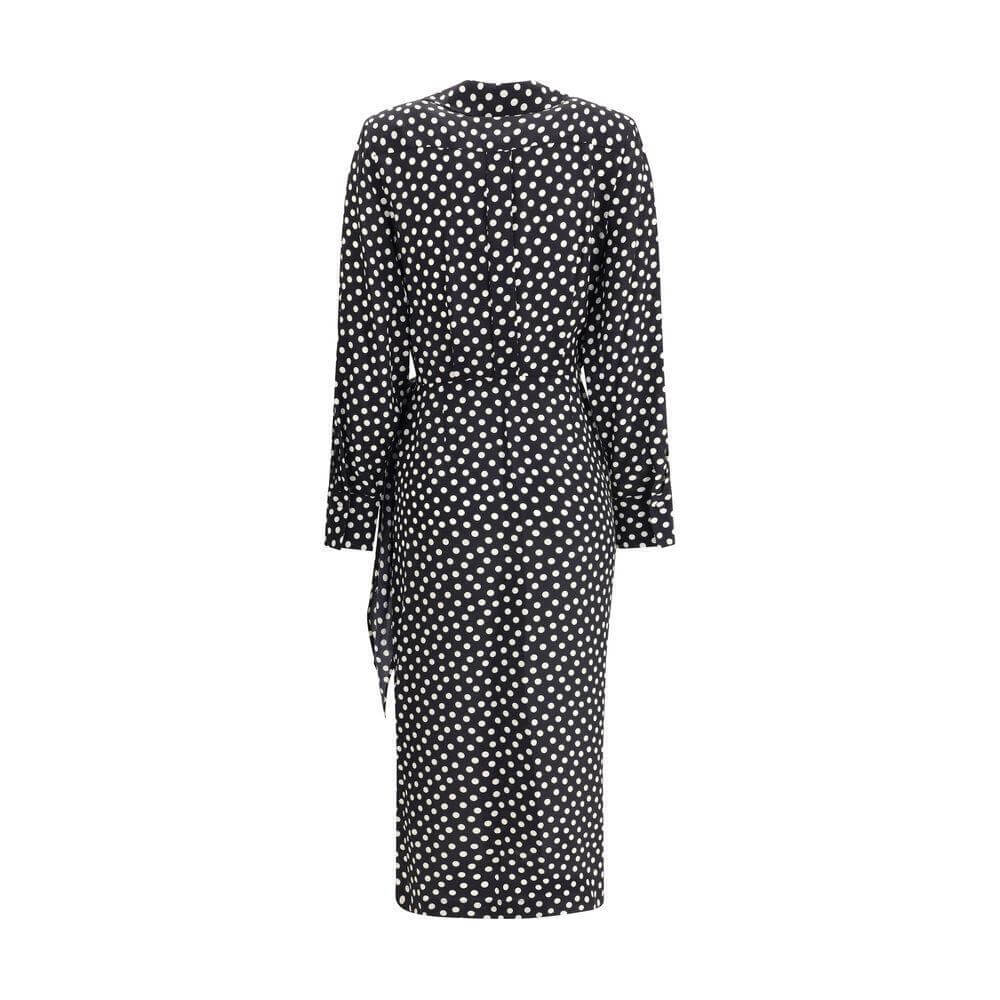 Crida Milano Como Dress in crêpe de chine CR-COMOBLACK-0/XS
