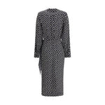 Crida Milano Como Dress in crêpe de chine CR-COMOBLACK-0/XS