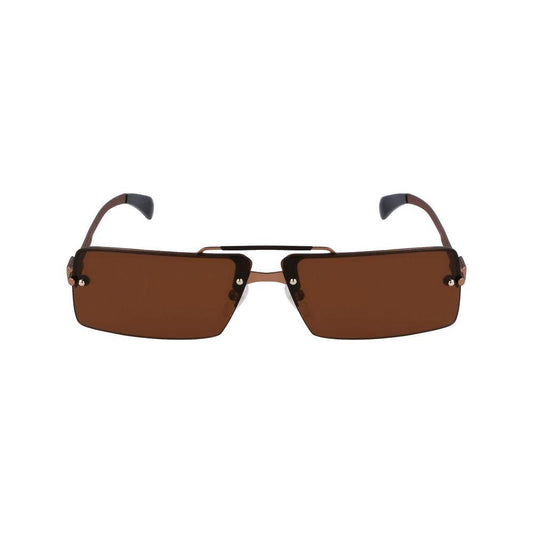 Ferragamo Yellow Metal Sunglasses FESF306S762AC