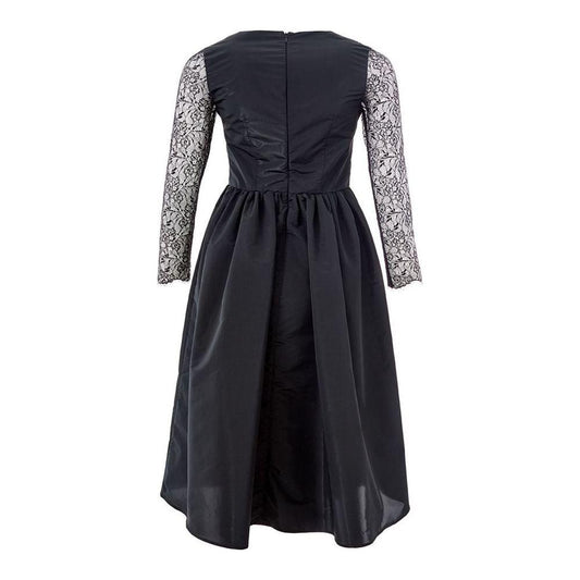 Lardini Elegant Black Polyester Dress LA-1149676-IT40|S