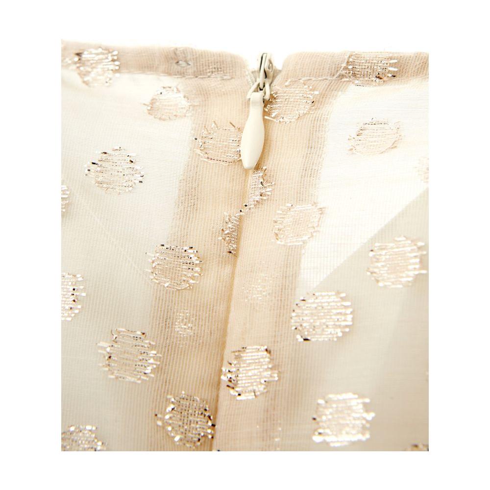 فستان لارديني الأنيق من القطن باللون البيج