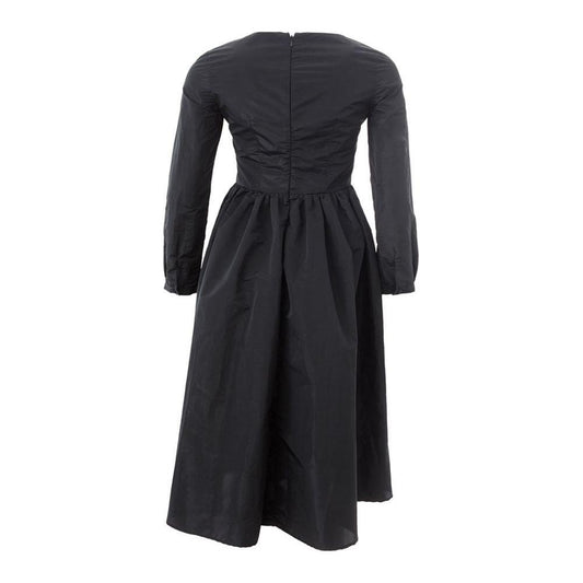 Lardini Elegant Black Polyester Dress LA-1153676-IT40|S