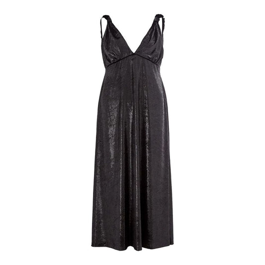 Lardini Elegant Polyester Black Dress LA-1165676-IT40|S
