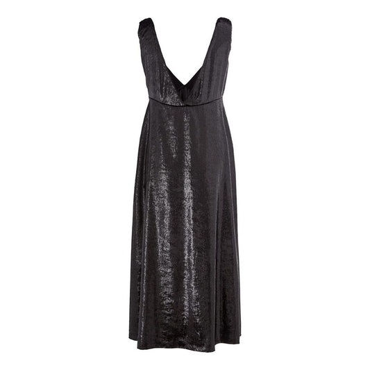 Lardini Elegant Polyester Black Dress LA-1165676-IT40|S