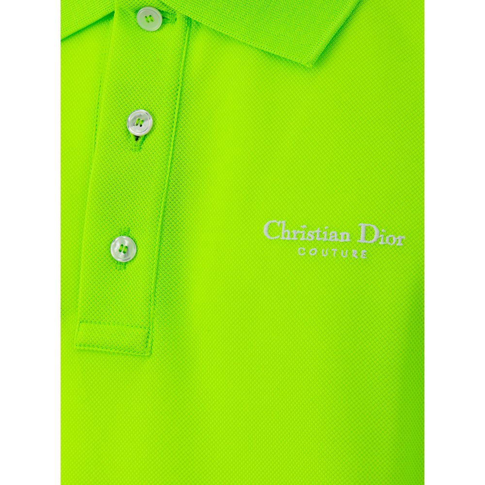 Dior Green Cotton Polo Shirt DI-776067420013781-L