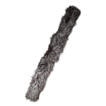 Dolce & Gabbana Gray Fox Fur Neck Wrap Warmer Winter Scarf