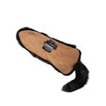 Dolce & Gabbana Brown Red Fox Fur Neck Warmer Winter Scarf MS7126