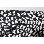 Dolce & Gabbana Black White Patterned Fringes Shawl Scarf MS7157