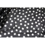 Dolce & Gabbana Black White Polka Dots Fringes Wrap Scarf MS7159