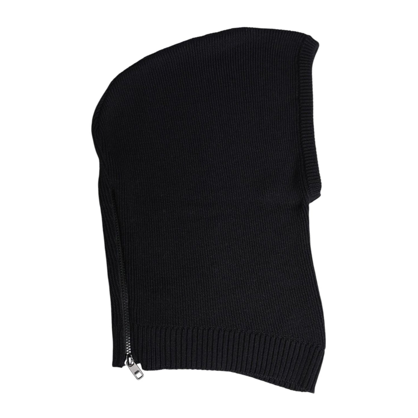 Dolce & Gabbana Black Wool Whole Head Wrap Balaclava Hat HAT9729