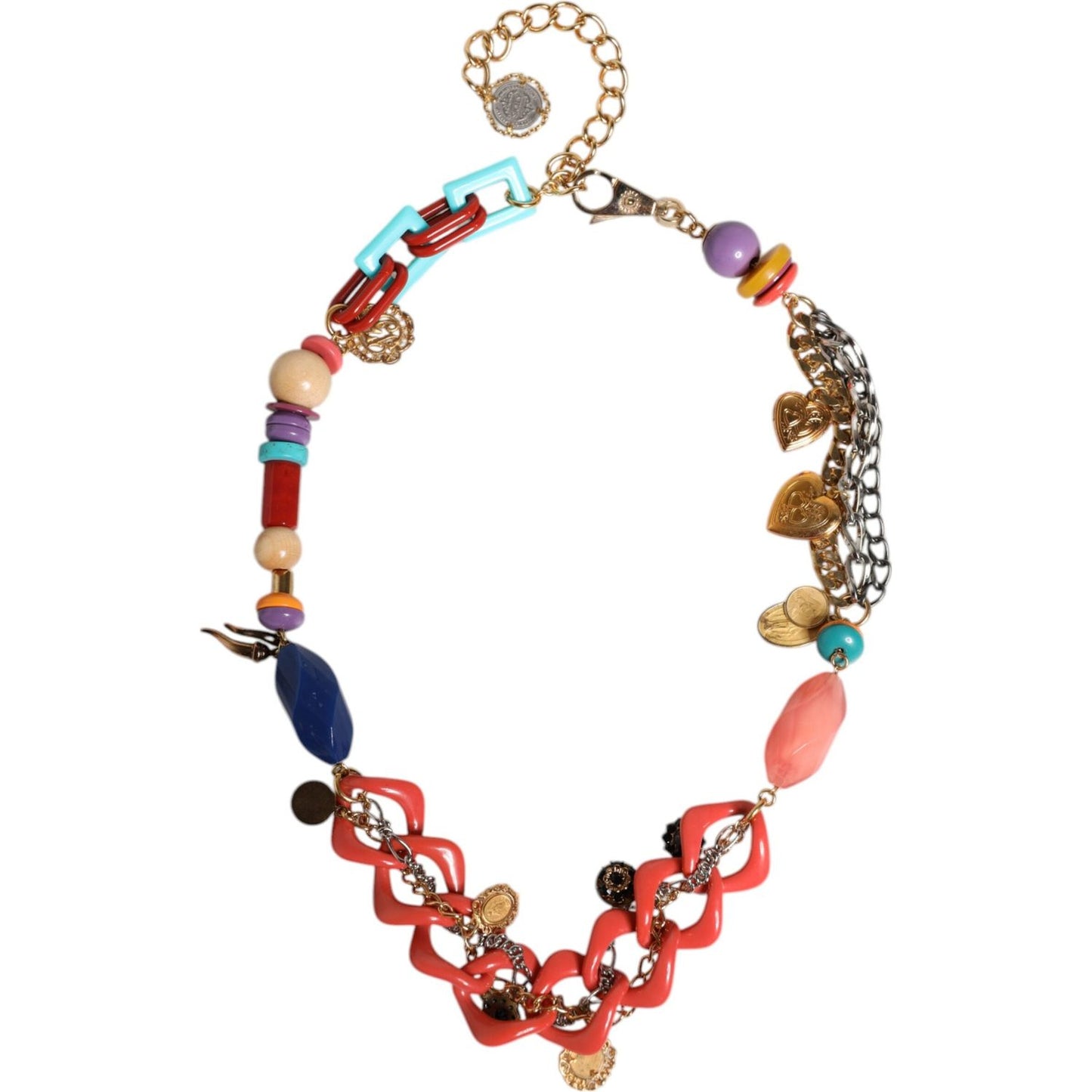 Dolce & Gabbana Multicolor Embellished Waist Chain Belt SMY10547-M