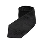 Dolce & Gabbana Black Patterned Silk Adjustable Necktie Tie KRA3435
