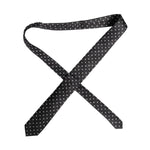 Dolce & Gabbana Black Polka Dots Silk Adjustable Necktie Tie KRA3466