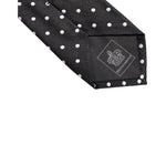 Dolce & Gabbana Black Polka Dots Silk Adjustable Necktie Tie KRA3466