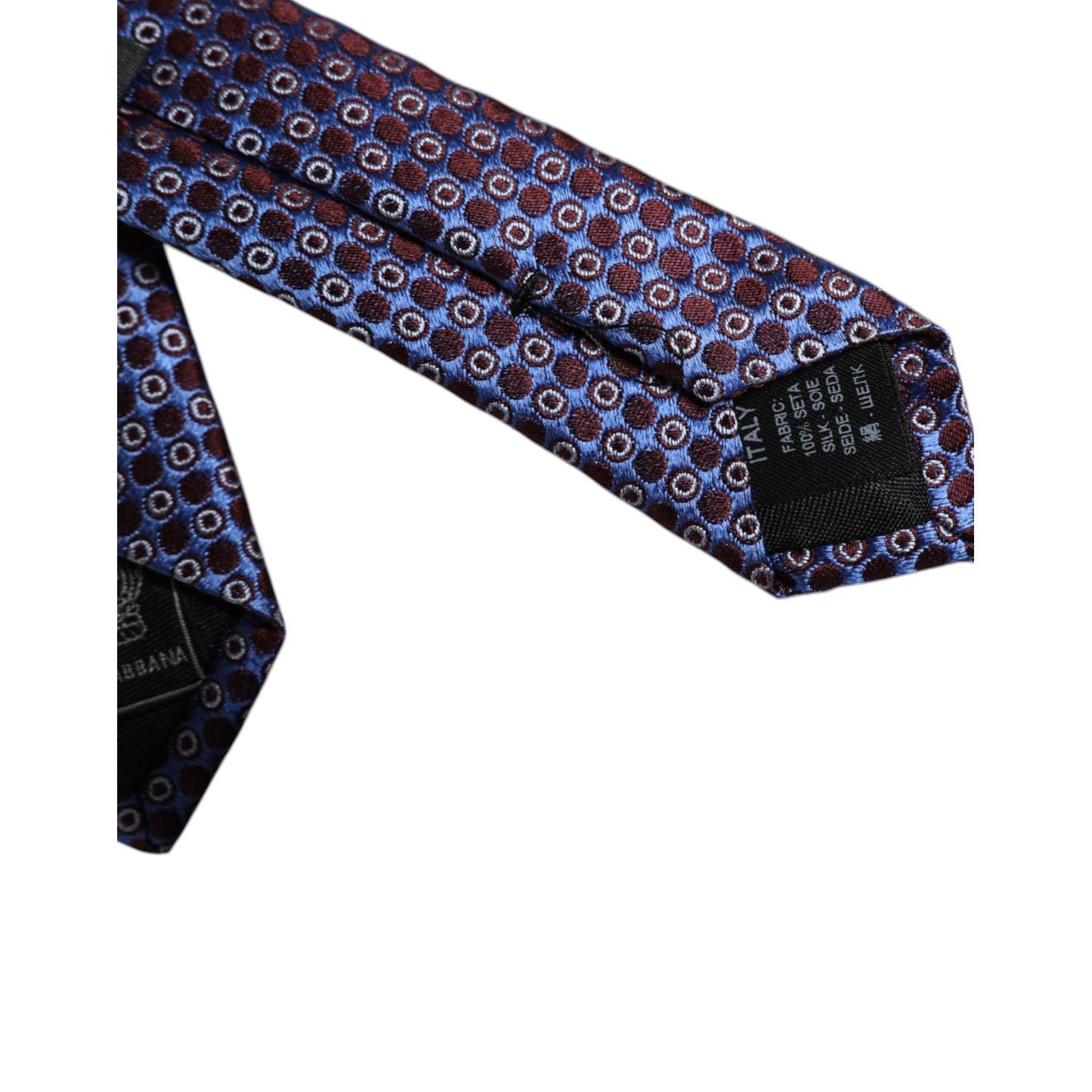 Dolce & Gabbana Multicolor Circles Silk Adjustable Necktie Tie