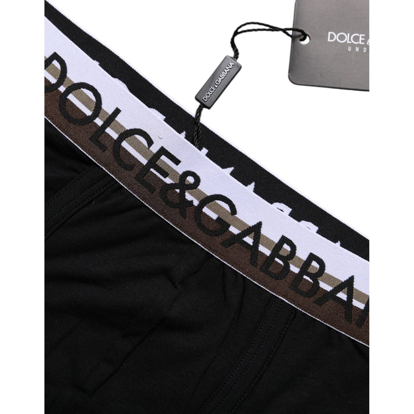 Dolce & Gabbana Black Cotton Stretch Regular Boxer Underwear BIK1203-3