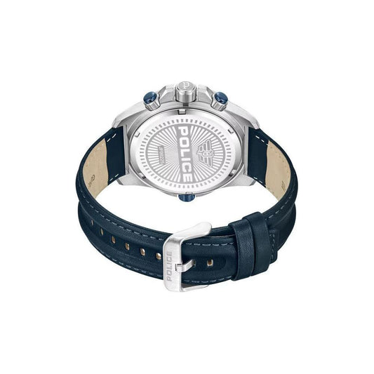 Police Blue Artificial Leather Watch POPEWJF0022503AC