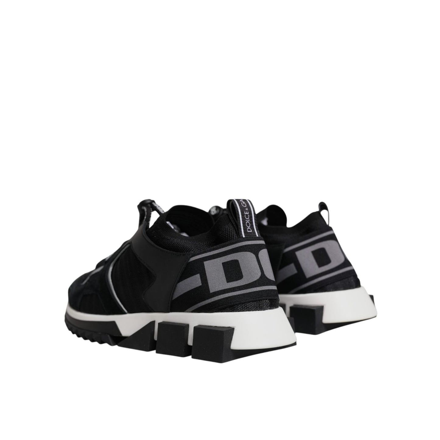 Dolce & Gabbana Black Mesh Sorrento Trekking Sneakers Shoes