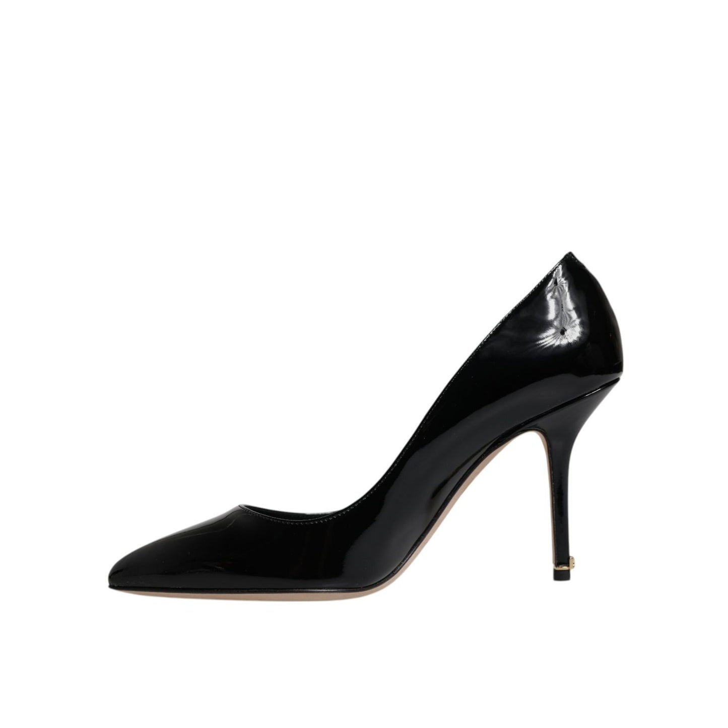 Dolce & Gabbana Black Patent Leather High Heels Pumps Shoes