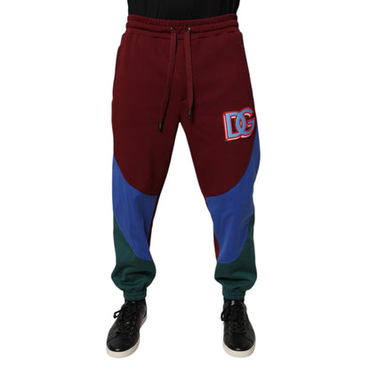 Dolce & Gabbana Multicolor Cotton Men Jogger Sweatpants Pants