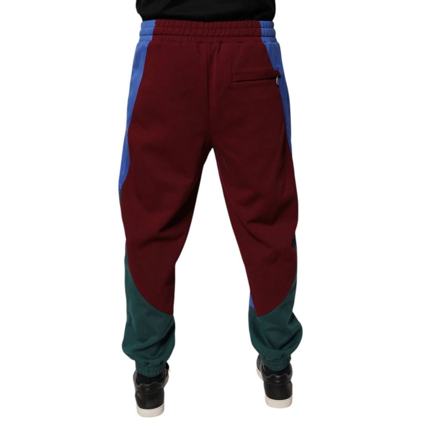 Dolce & Gabbana Multicolor Cotton Men Jogger Sweatpants Pants